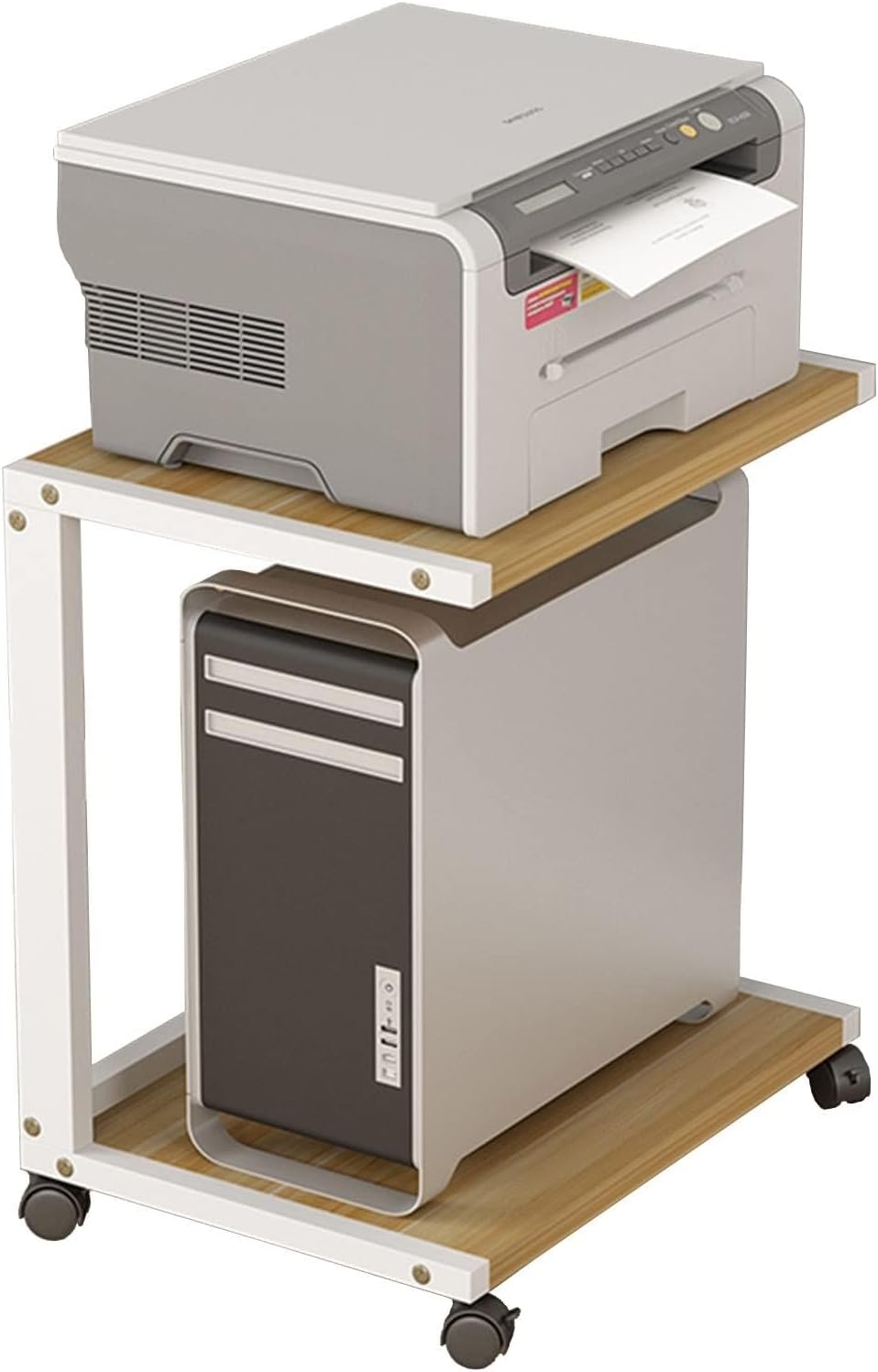 YLQFGUVWK AV Media Cabinet Stand Component Cabinet 2 Tiers