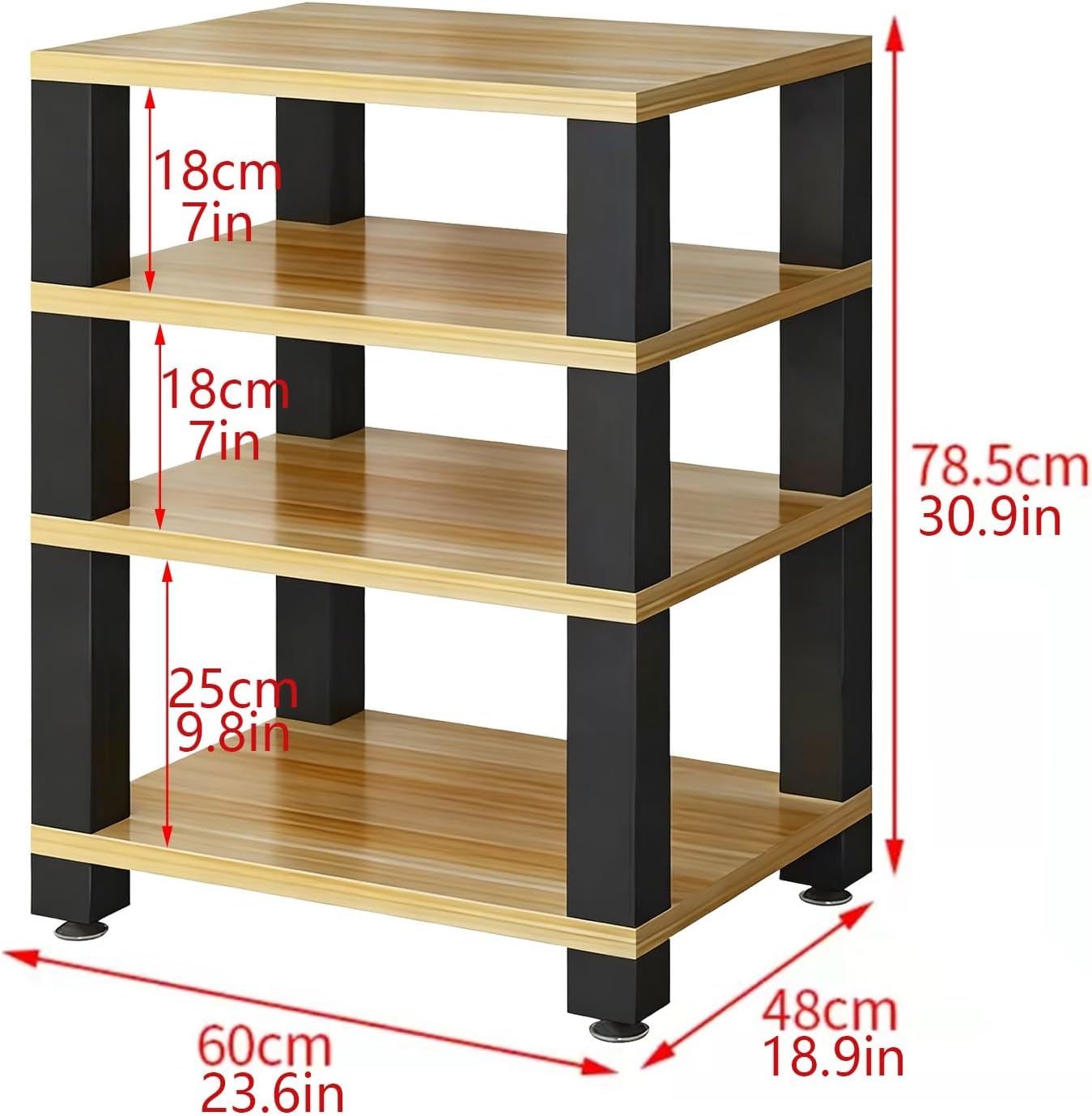 THNSAWX 1/2/3/4 Tier Audio Rack