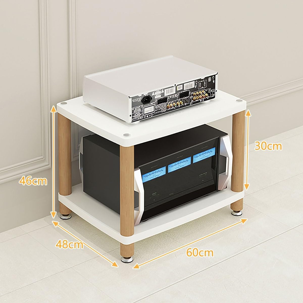 2/3/4 Tiers Av Media Stand Corner Shelf