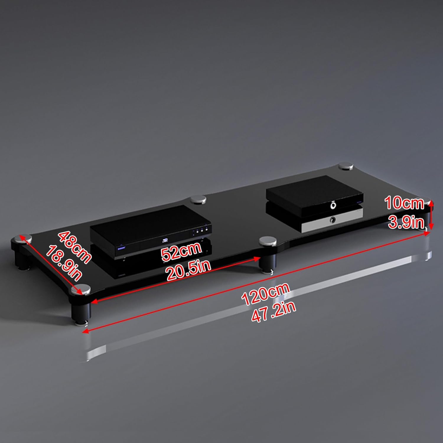 ZIGTUEI Audio Video Media Stand Cabinet