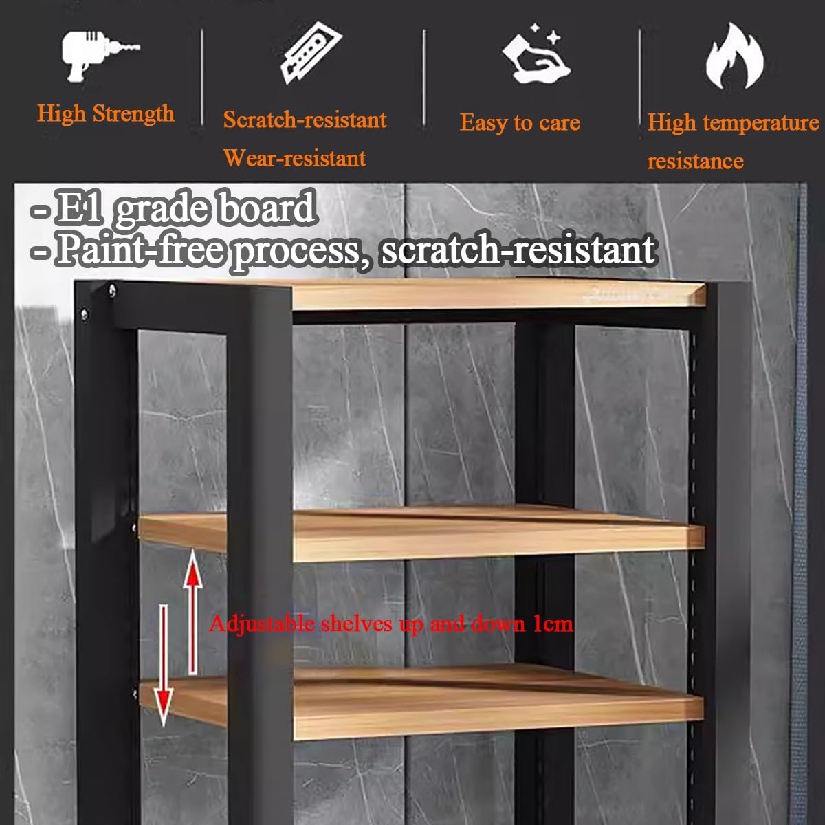 2/3/4/5 Tier Stereo Console TV Equipment Cabinet