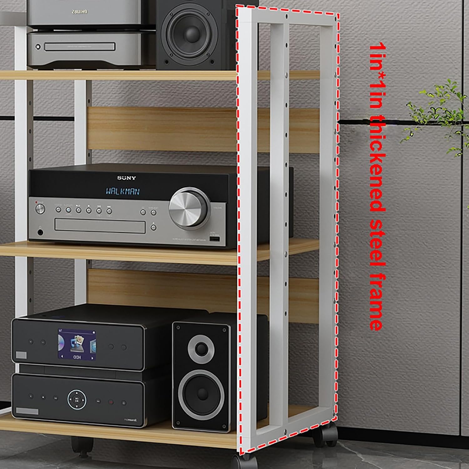 Onwowsun Multilayer Movable AV Media Stand