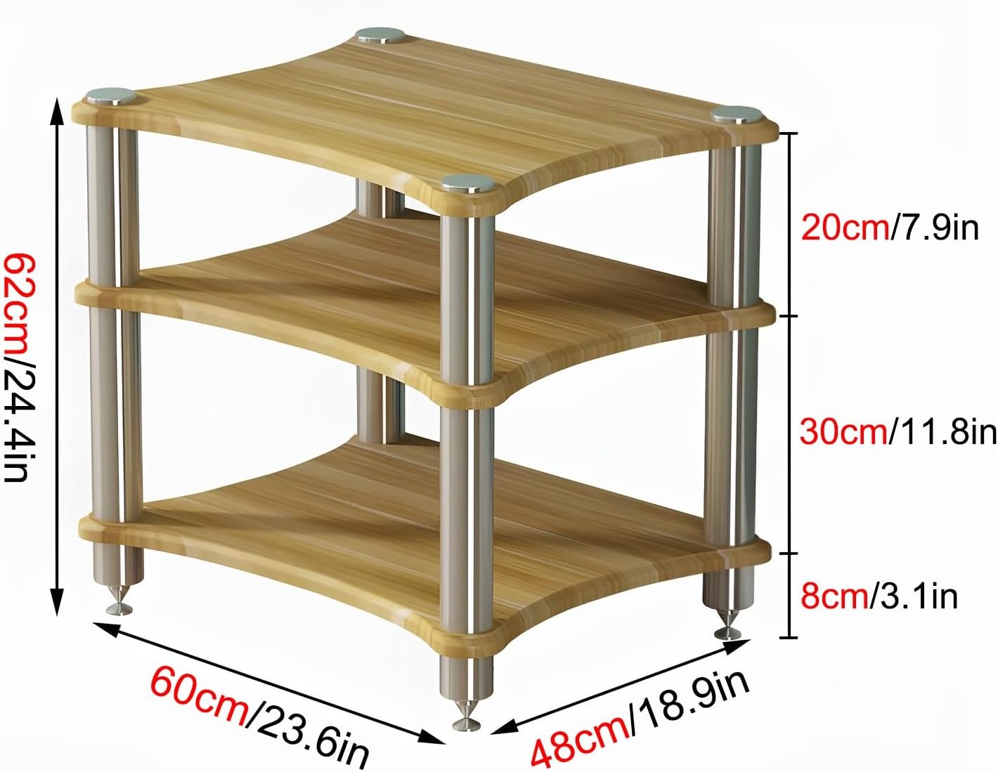 ISOFORMA 1/2/3/4 Tier AV Media Stand