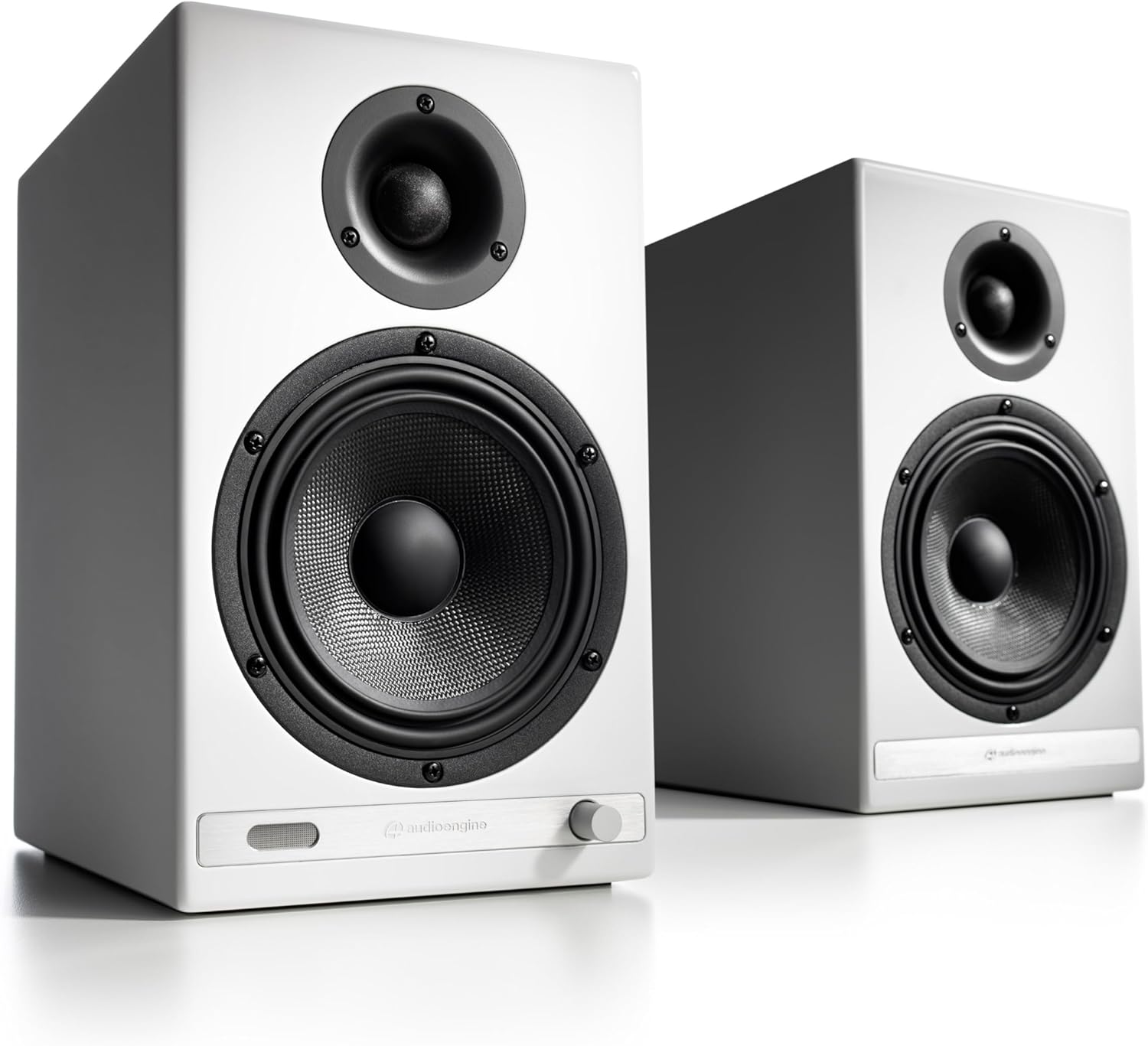 Audioengine HD6 Premium Powered Bookshelf Speakers | 150W Audiophile-Grade Bluetooth 5.0 Speakers with aptX HD | 24-Bit DAC | Real Wood Veneer