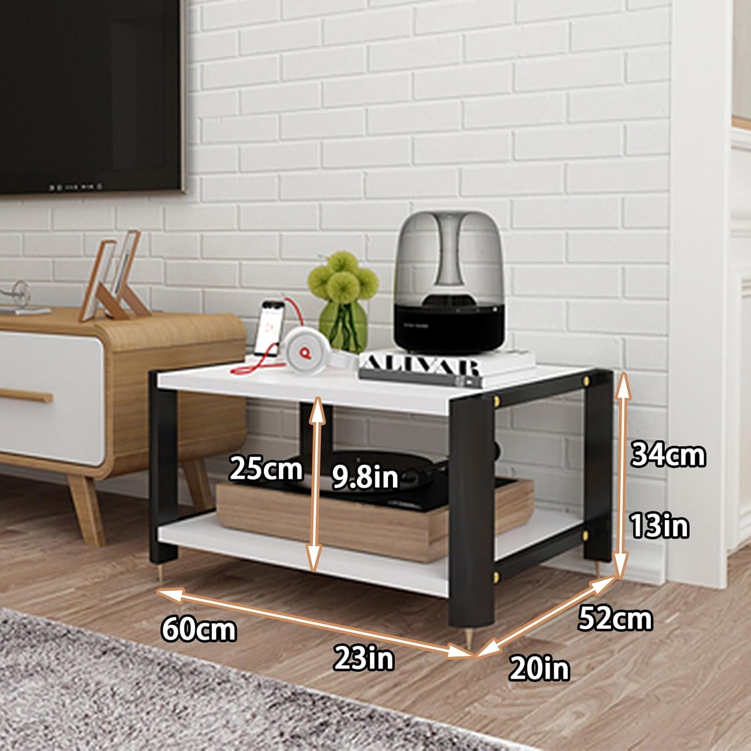 KUKIXKK Media Storage Cabinet with Silent Foot pad
