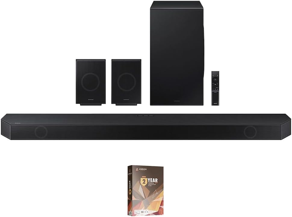 Samsung HW-Q990D 11.1.4ch Soundbar with True Dolby Atmos Sound with 2 Year Amber Protection Plan (2024)