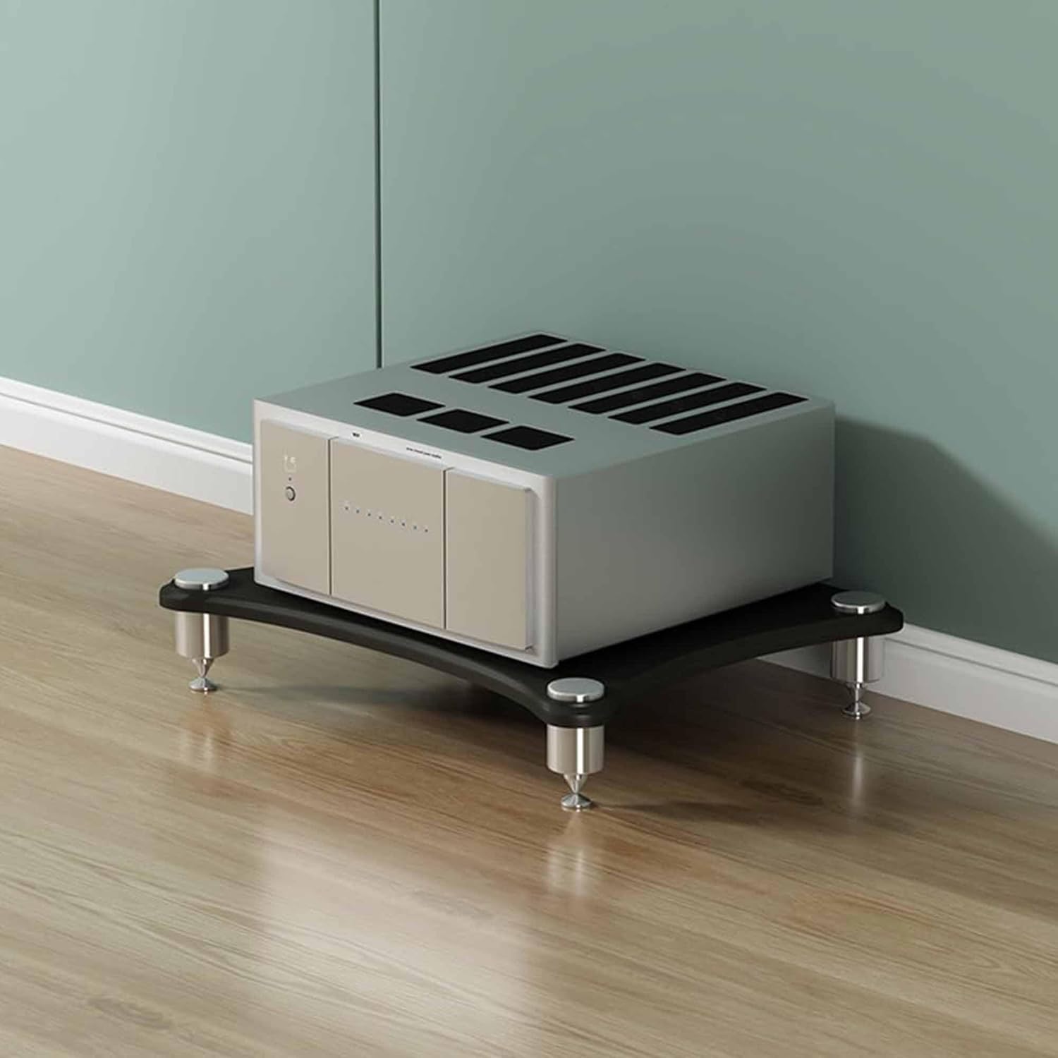 AV Media Stand - Wooden Audio Component Rack