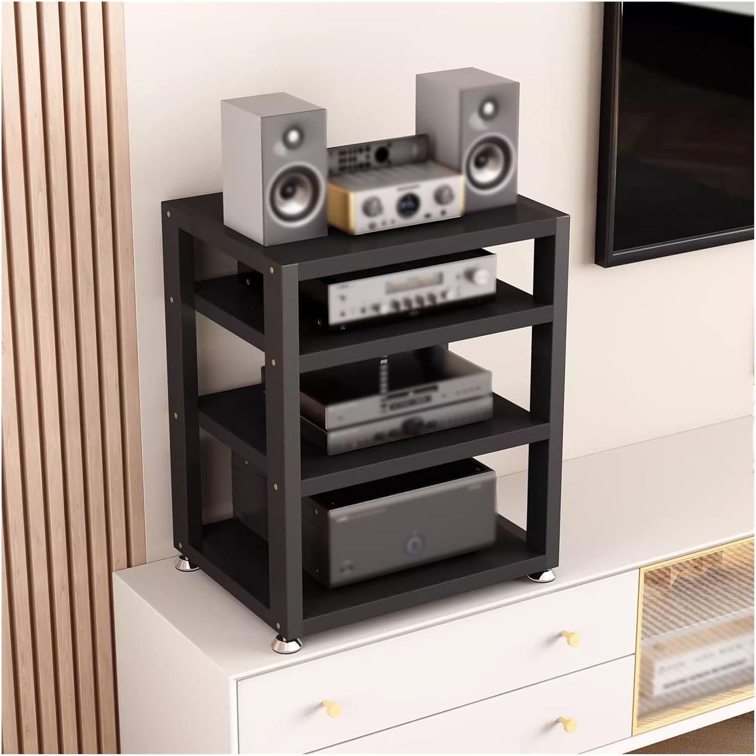 4 Tier Audio Video Media Stand