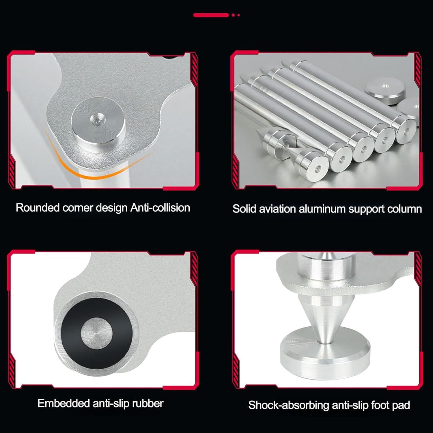 ZIHESY Audio Rack Tower Small AV Component Entertainment Stand