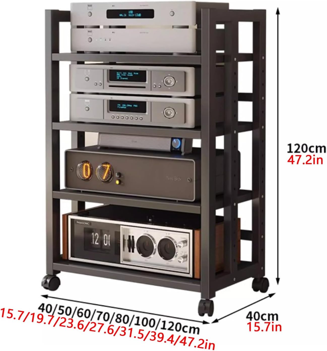 THNSAWX Movable Audio-Video Media Stand