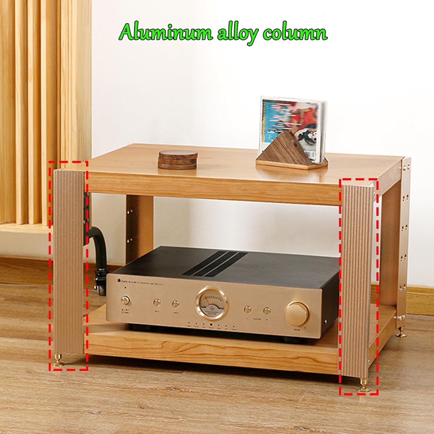 GUAWJRZDP Wooden Audio Rack