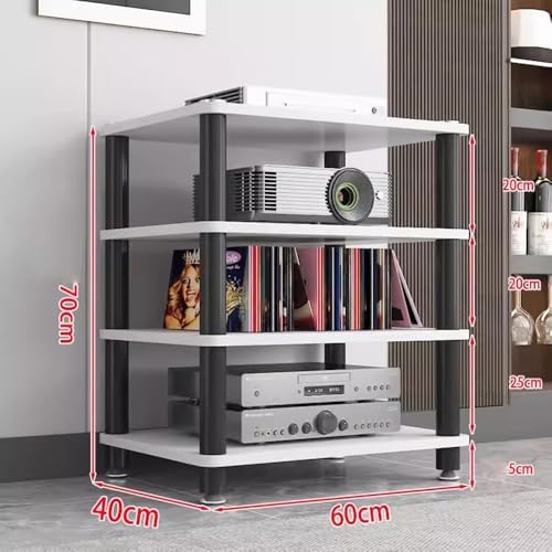 RCJCQSR Media Storage Cabinet Rack Audio Tower