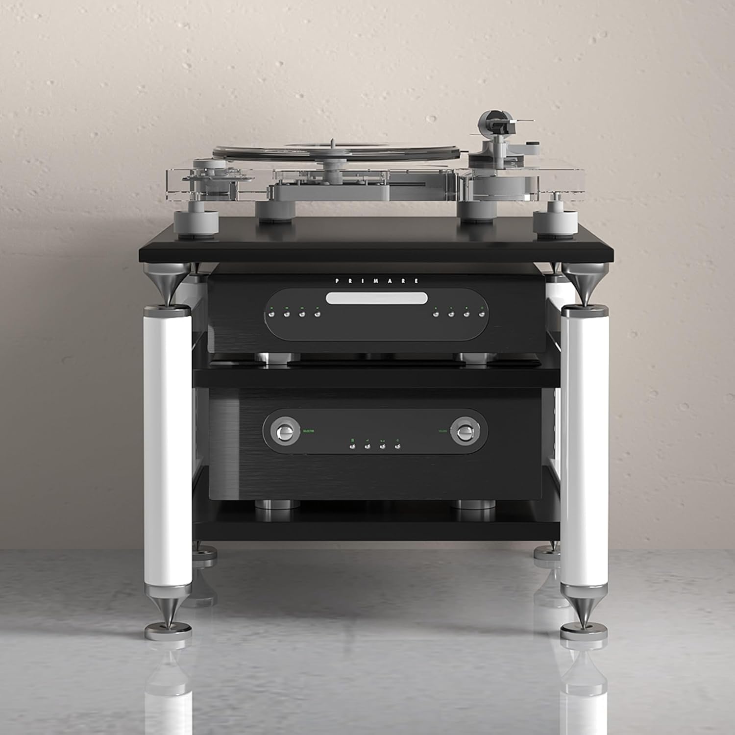 AV Media Stand with Audio Rack