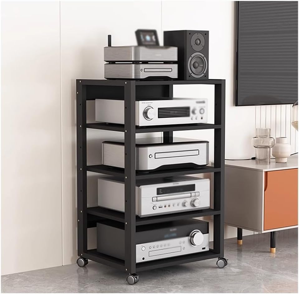 Zfmnoyev 3/4/5/6/7-Tier AV Media Stand Audio Rack