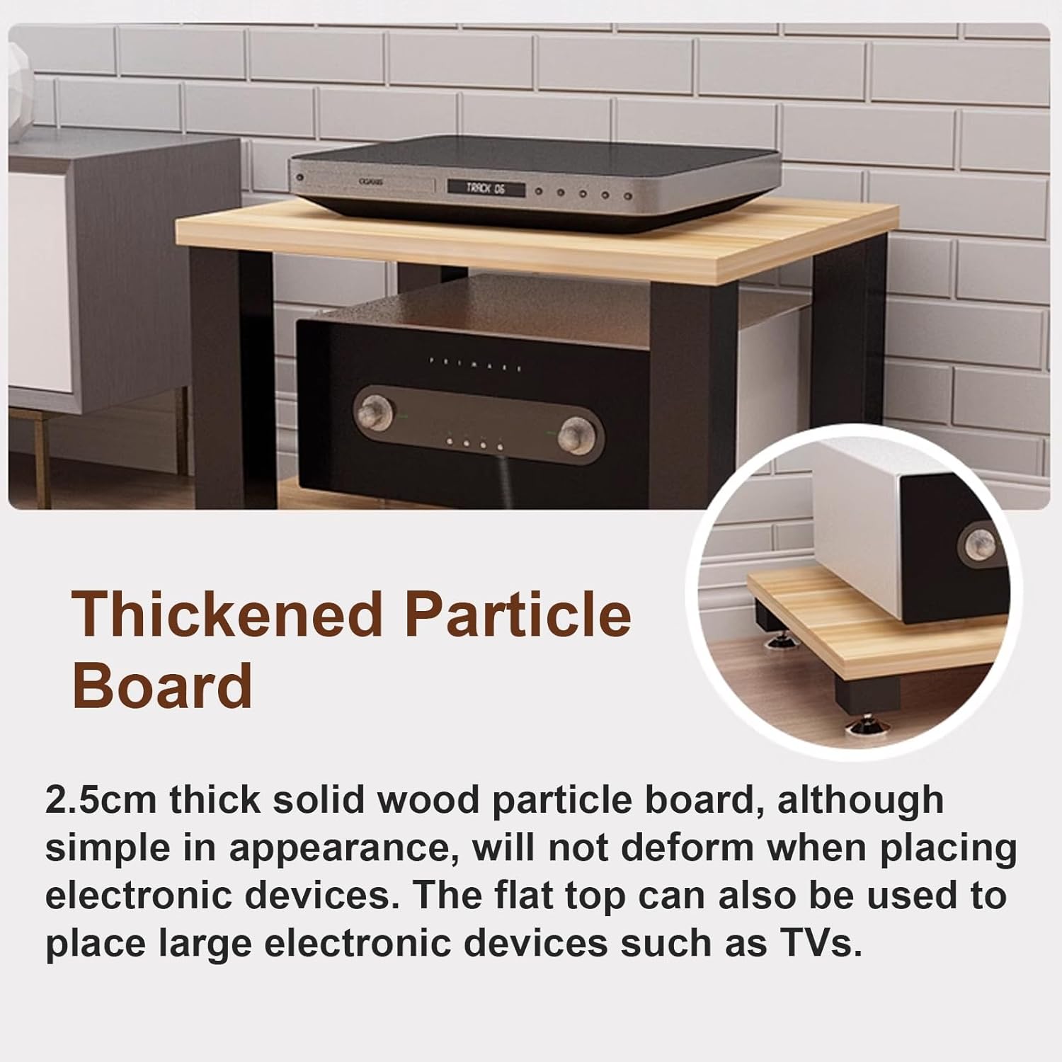 YIFAIIX 4-Tiers AV Media Stand