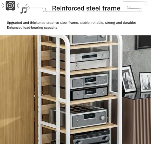 USZWBY Media Stereo Cabinet Standav Media Stand
