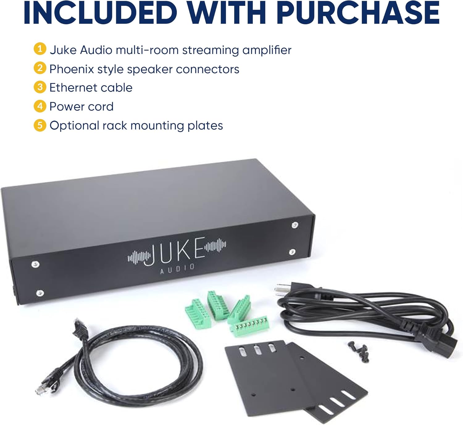Juke-8: 8 Zone Multi-Room Amplifier | Built-in Music Streaming & Wireless App Control | Supports 8 Audio Sources Simultaneously | Whole Home Audio System | Airplay 2