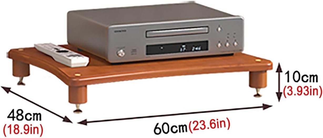 HOFSSI Open Audio Rack/Record Player Stand with Shock Absorbing Feet