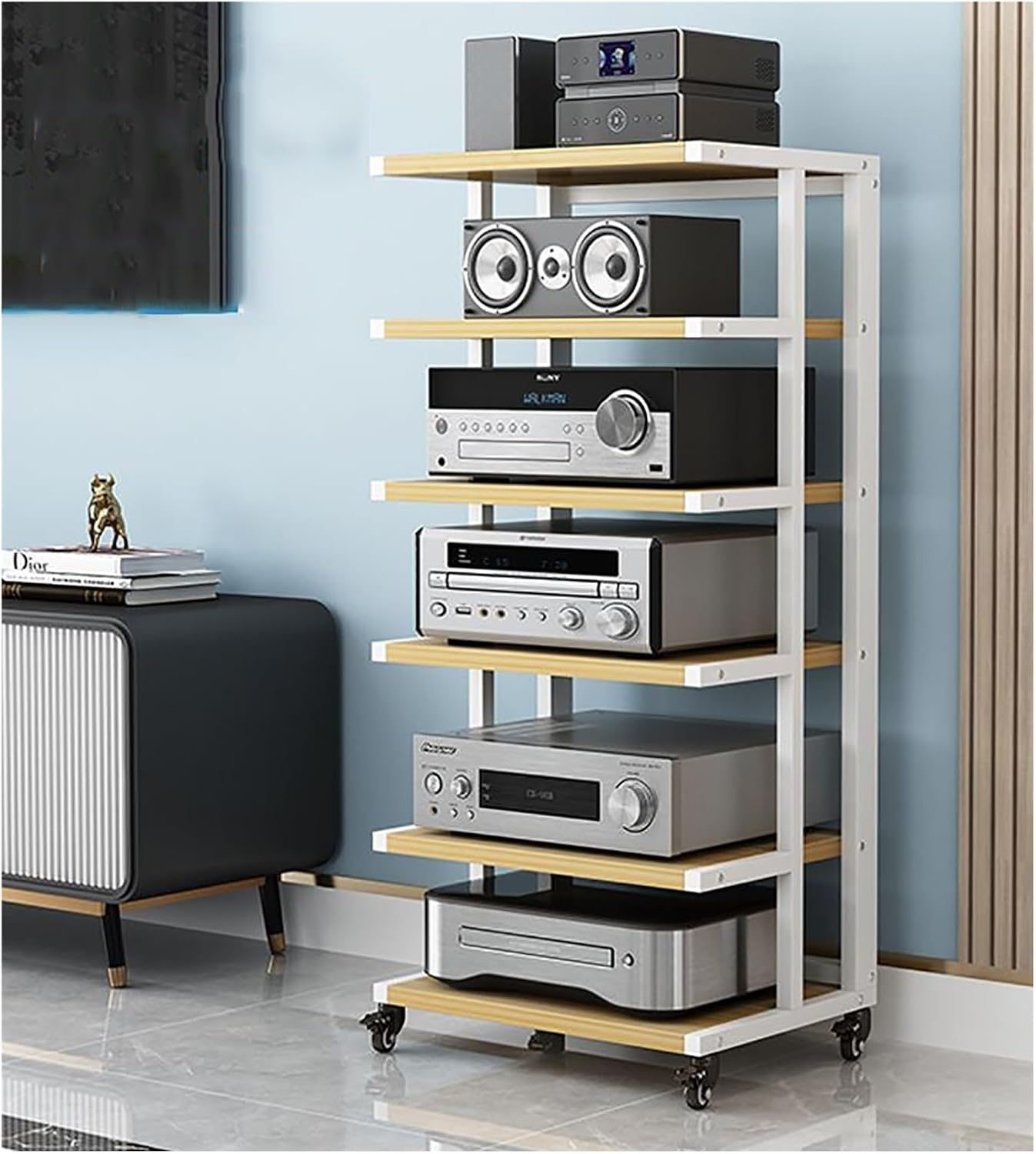 LZMZMQ Corner Stereo Stands for Living Room