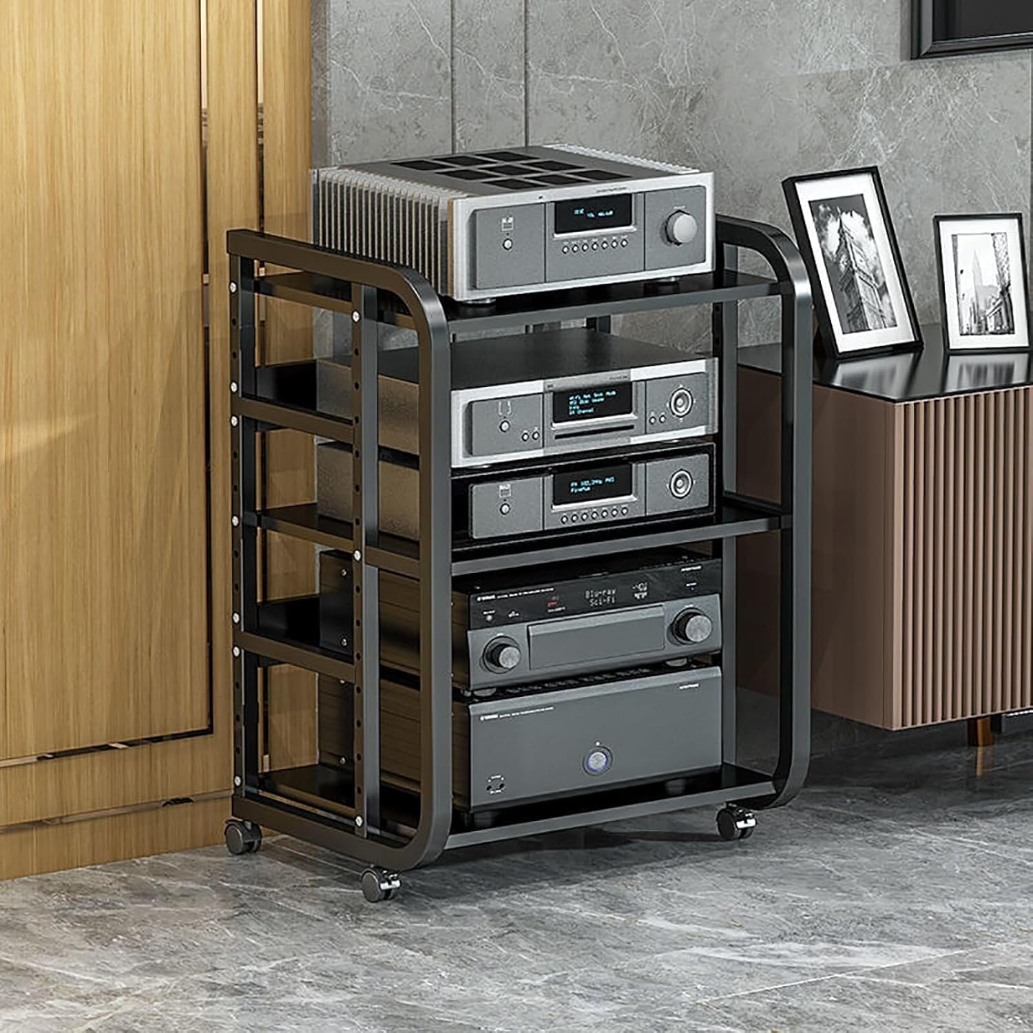 ZGHQHCDRH 3/4/5 Tier AV Media Stand