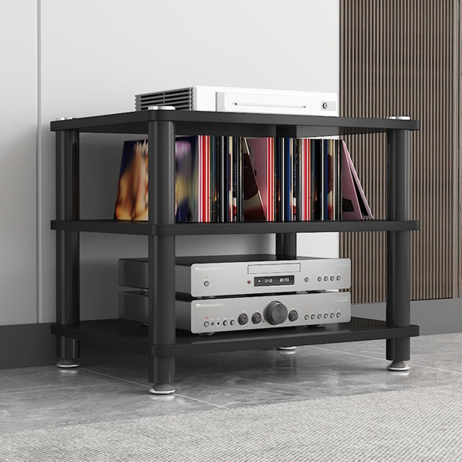 RENLXFI Turntable Stand Audio Cabinet