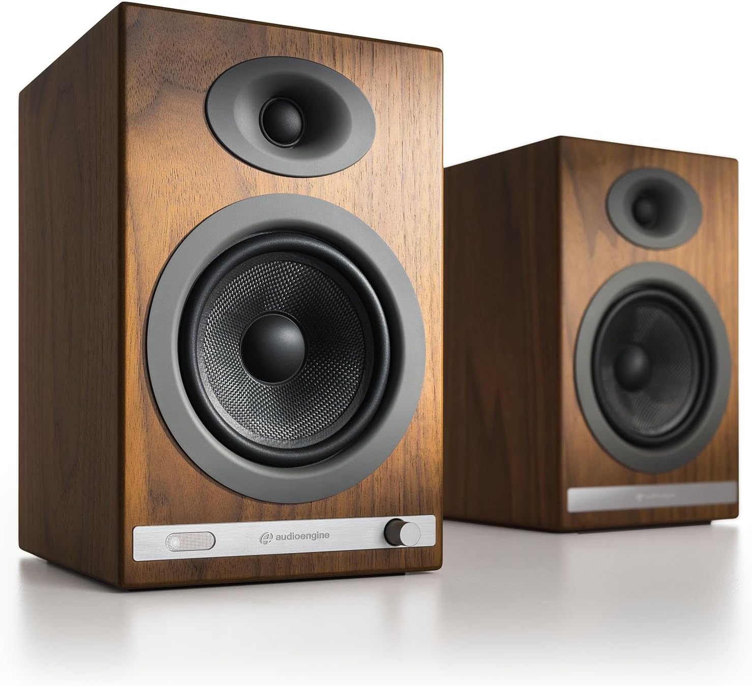 Audioengine HD5 Premium Powered Speakers | 150W Audiophile-Grade Bluetooth 5.0 with aptX HD | Built-in 24-Bit DAC | Real Wood Veneer | Bookshelf Speakers for Home Audio