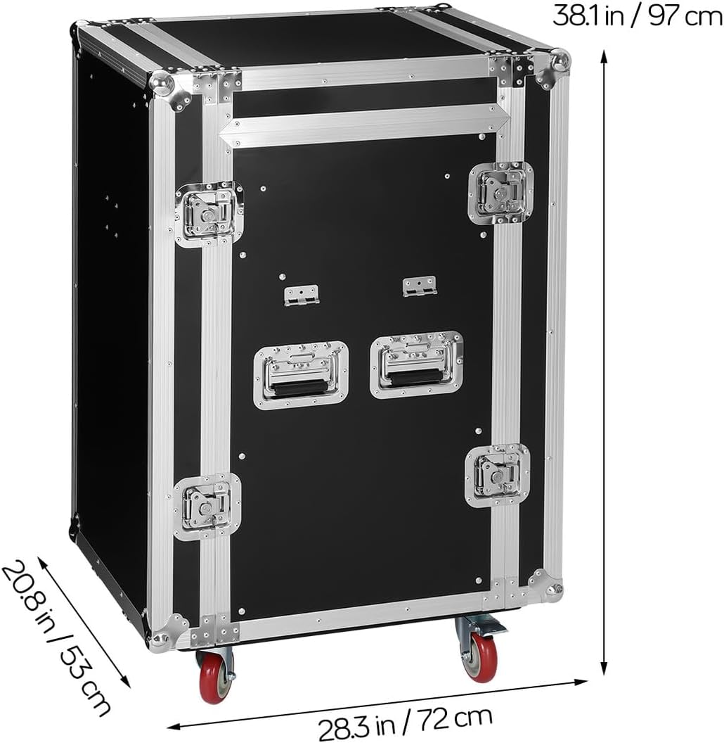gklwVSlwv Dj Table for Performance Media Storage Cabinet Network Devices Rack Stereo Equipment Av Stand Audio Black