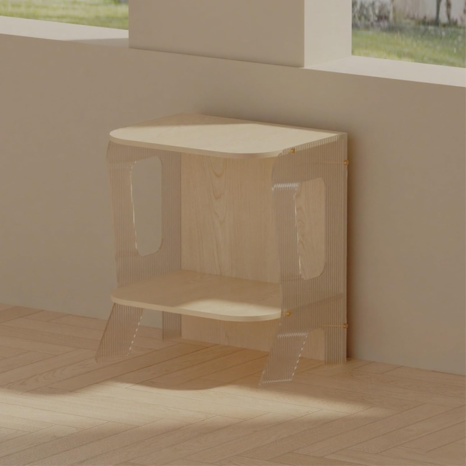 Turntable Stand with Storage Home Stereo System Entertainment Components Cabinet