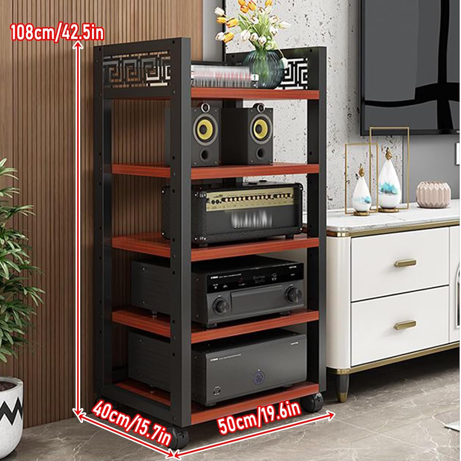 LYXWGRZD 5 Tier AV Media Stand