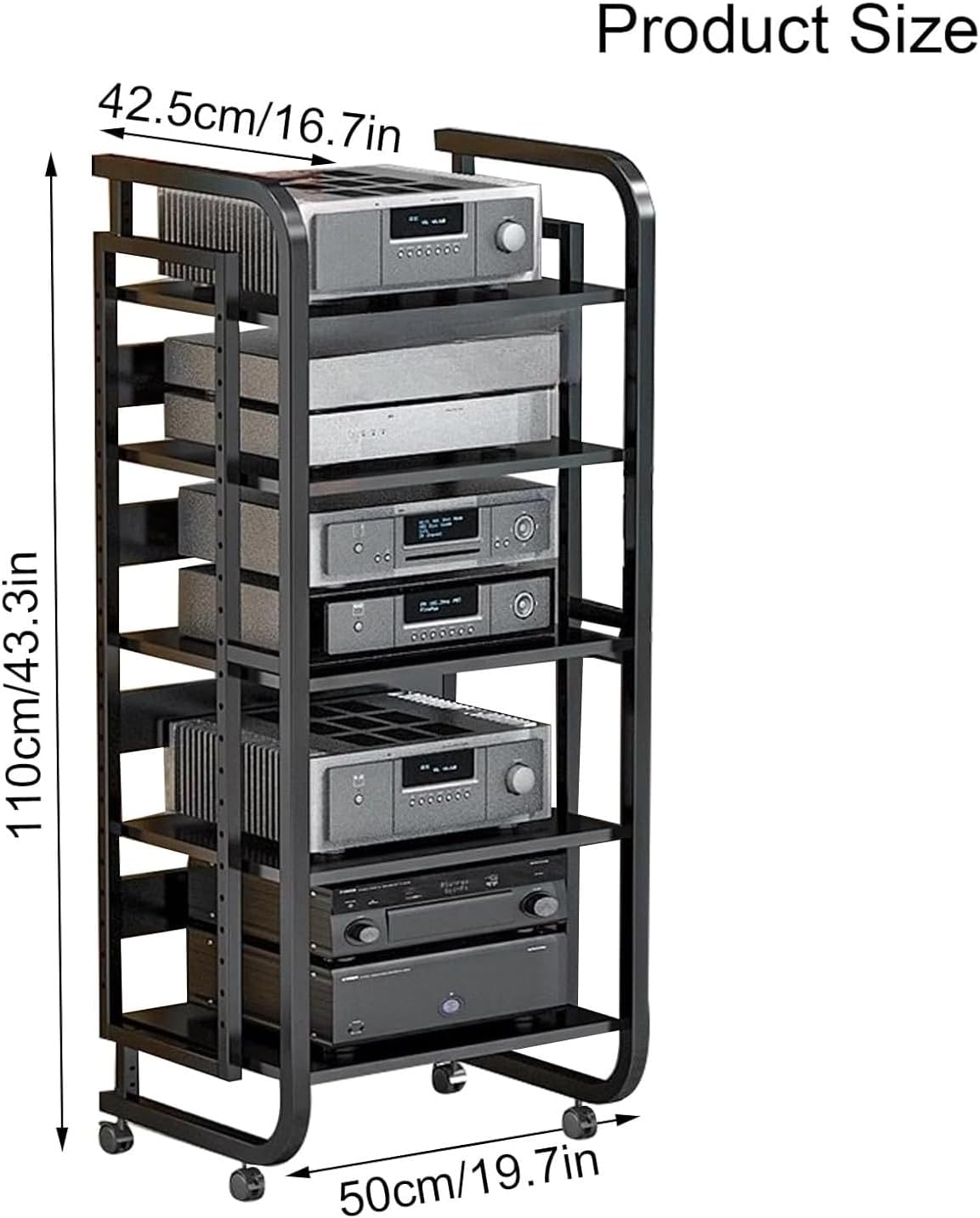 ISOFORMA 5-Tier AV Media Stand