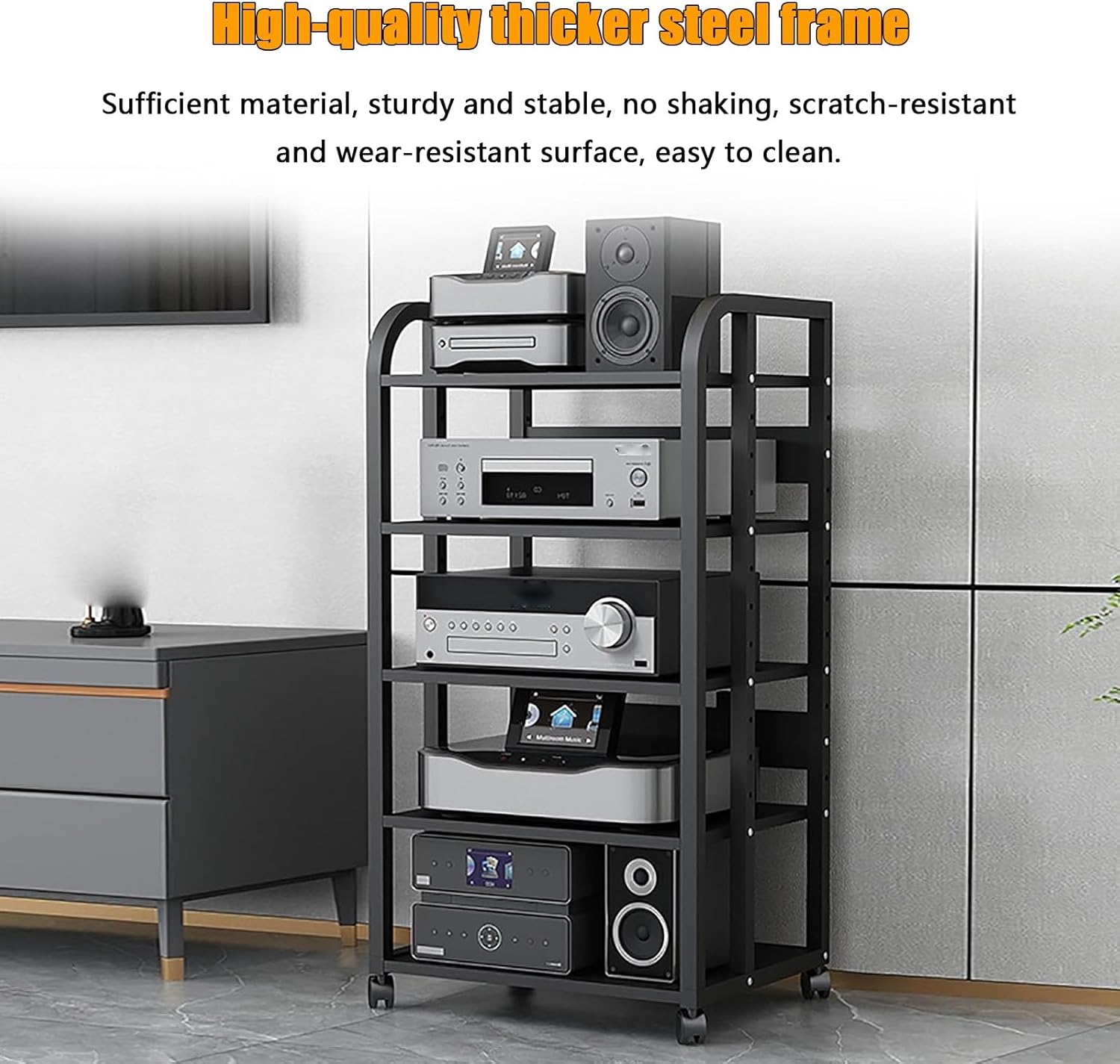 5-Tiers AV Media Stand