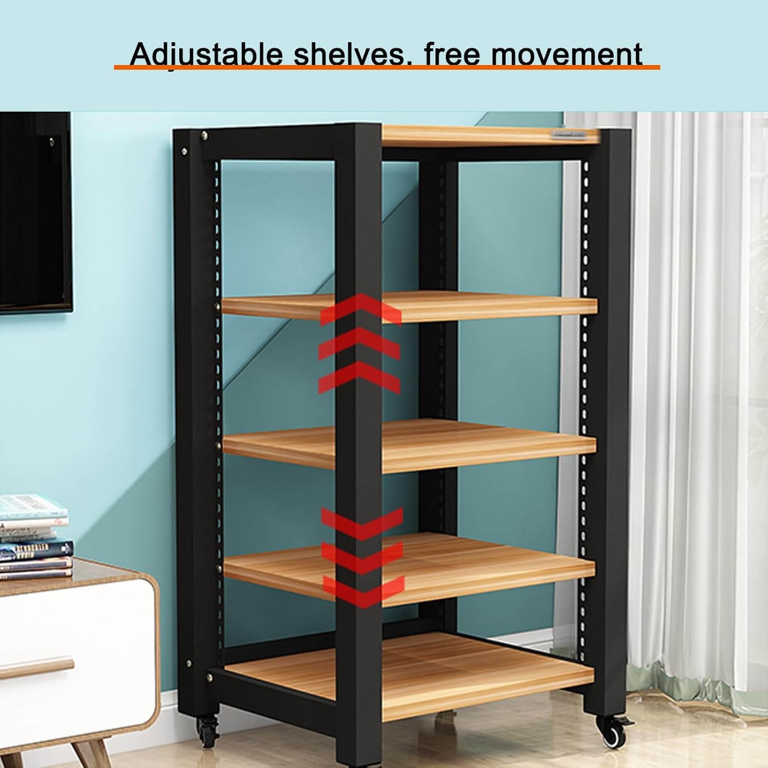 GUAWJRZDP Multifunctional Movable Media Stand