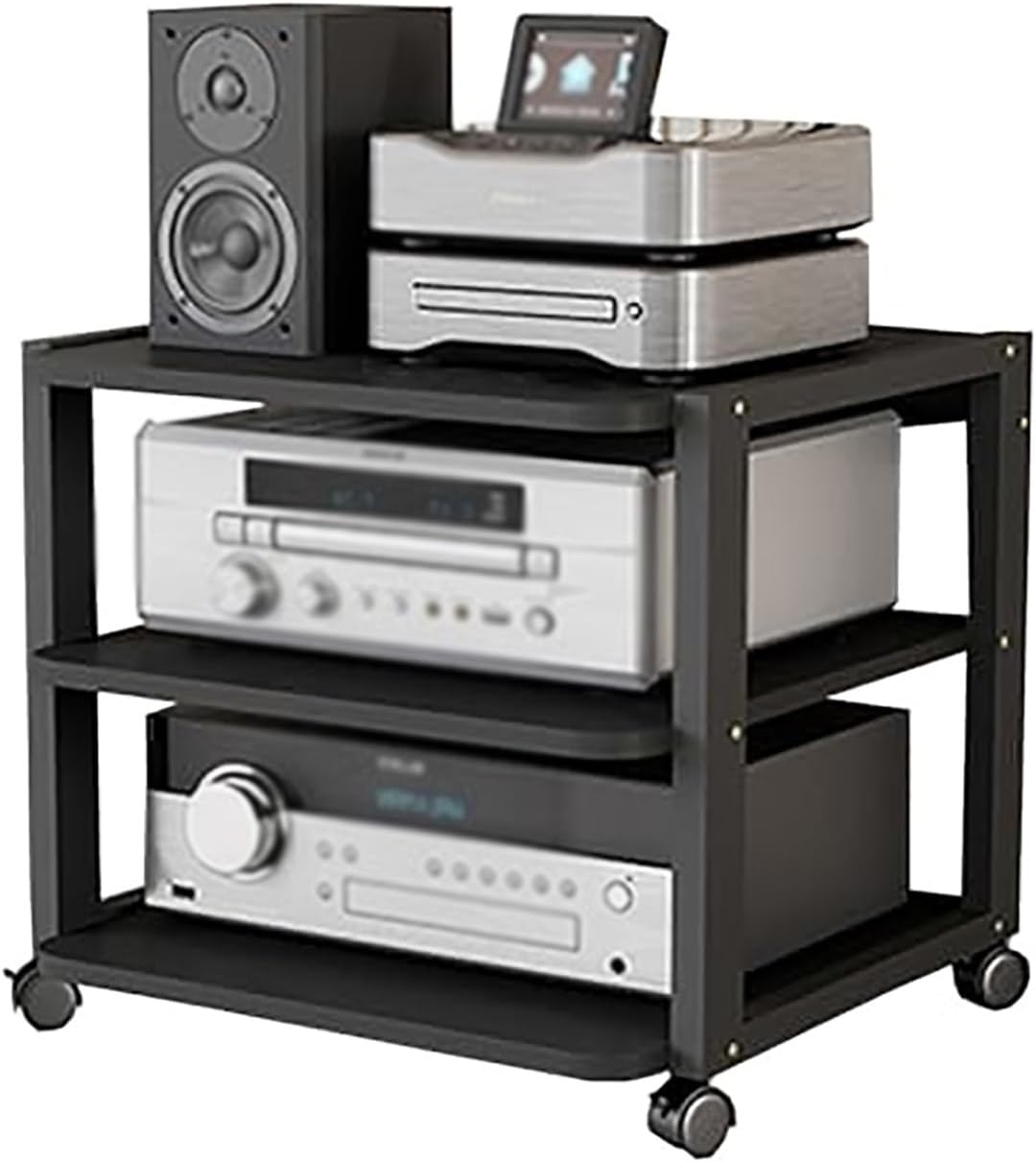 3-Tier Removable Media Rack Audio
