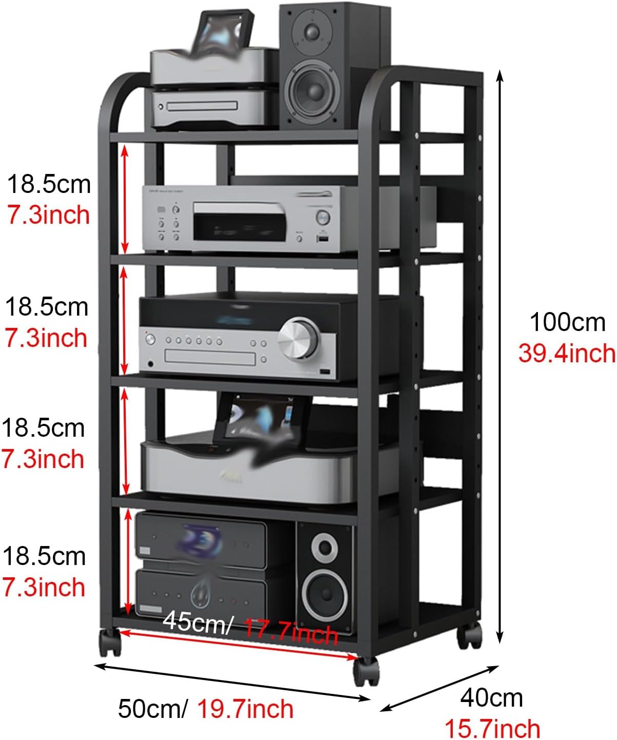 CHZDPP Stereo Cabinet Media Storage Stands with Storage Drawers