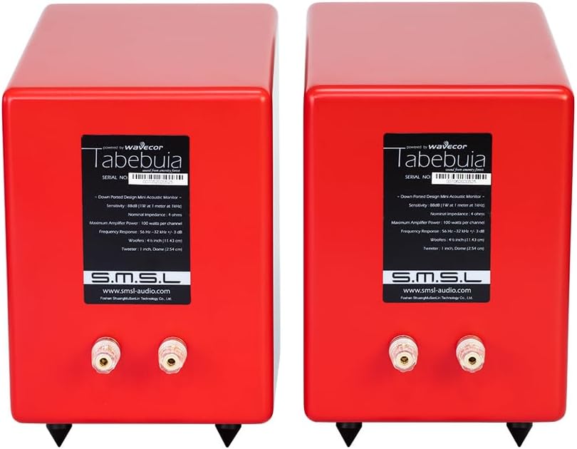 SMSL Bookshelf Speakers Tabebuia Studio Hi-Fi Speakers for Home Audio