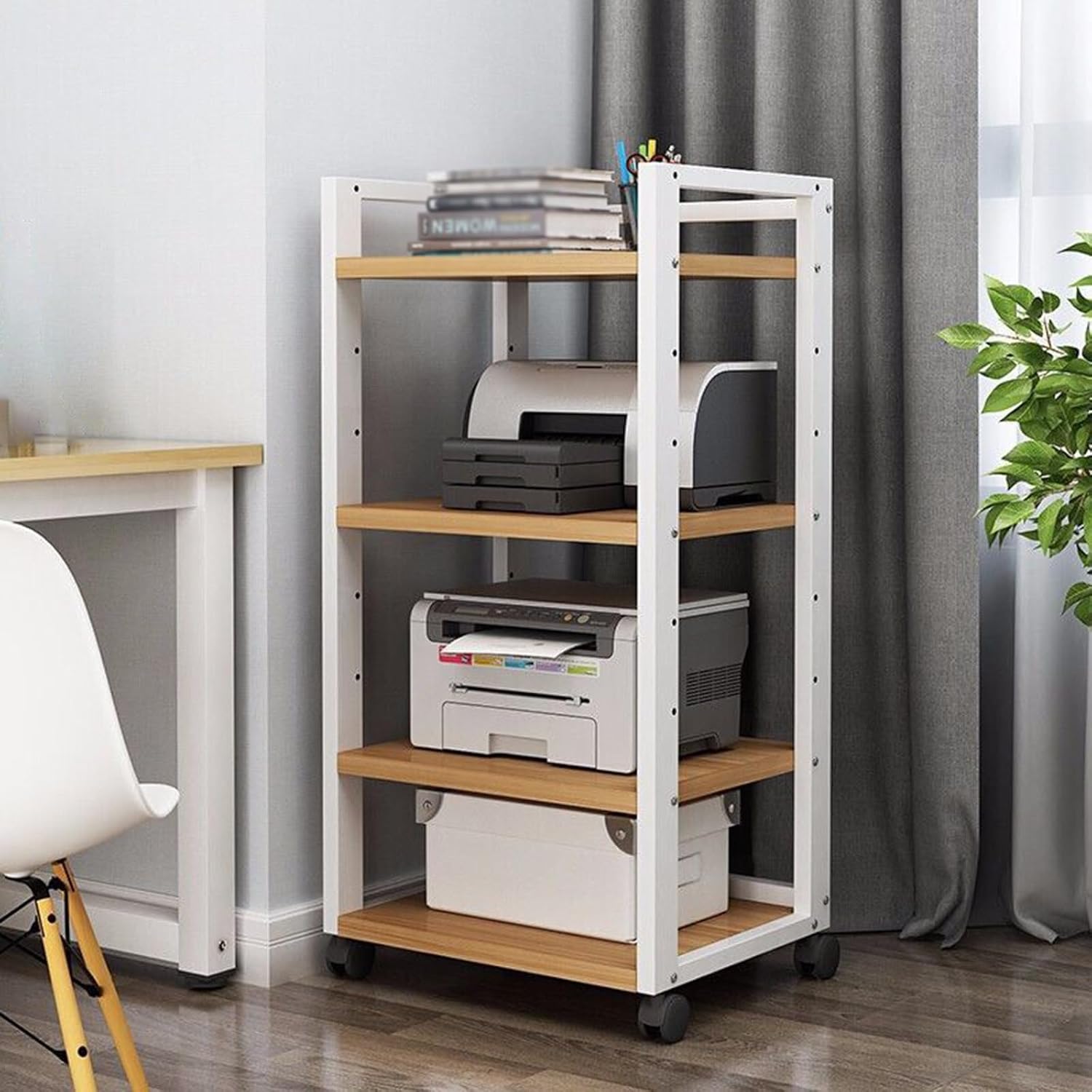 DESKGURU Media Stand with Wheels