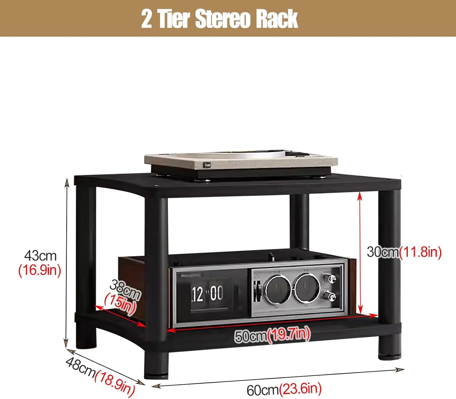 YLLFFLL Stereo Stands for Small Spaces/Living Room/Bedroom/Home