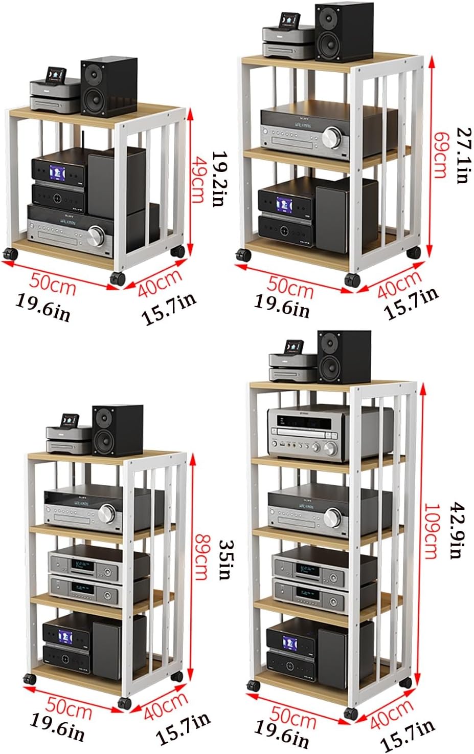 JIAOCKJIAO AV Component Media Stand