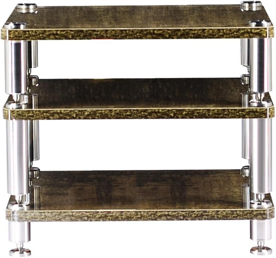 BIUBPW Solid Wood Media Compontent Stand Audio Stereo Rack