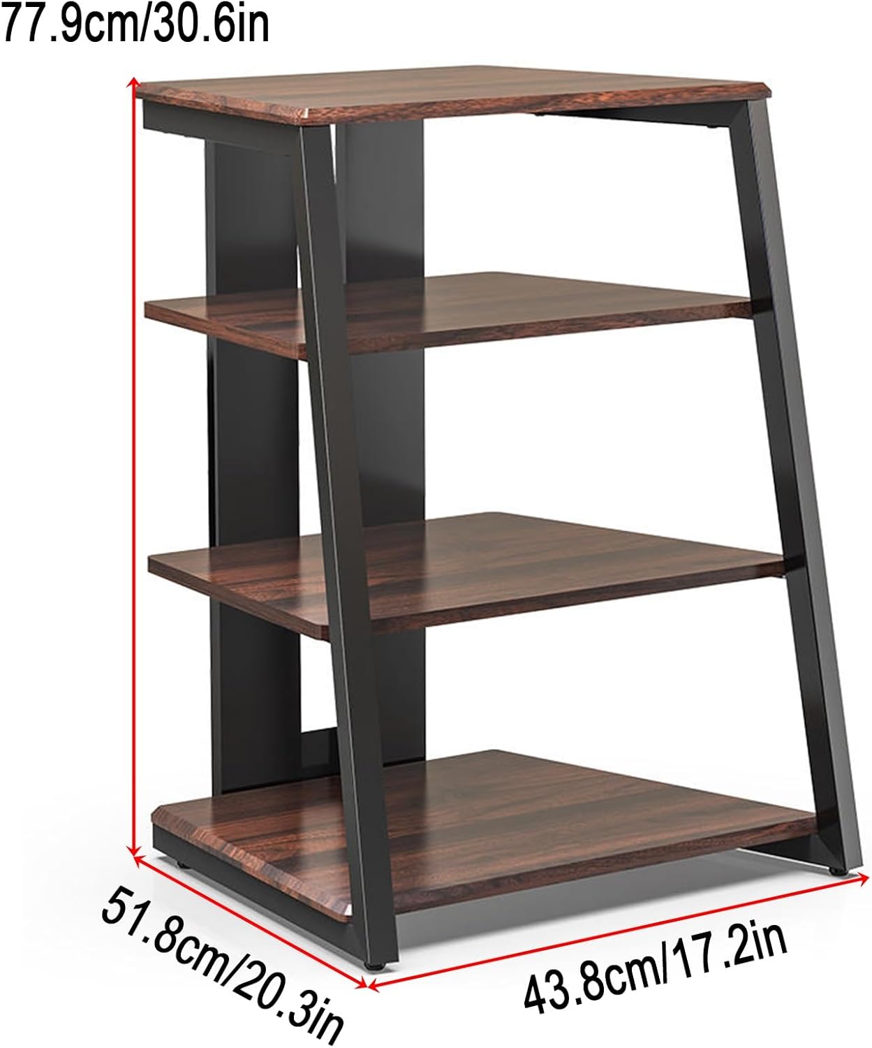 LYXWGRZD 4-Tier AV Media Stand