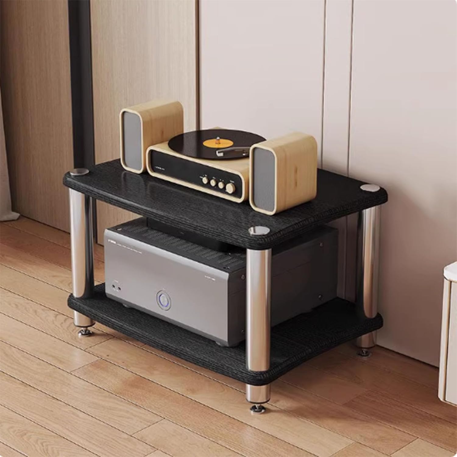 AV Media Stand with Shelves