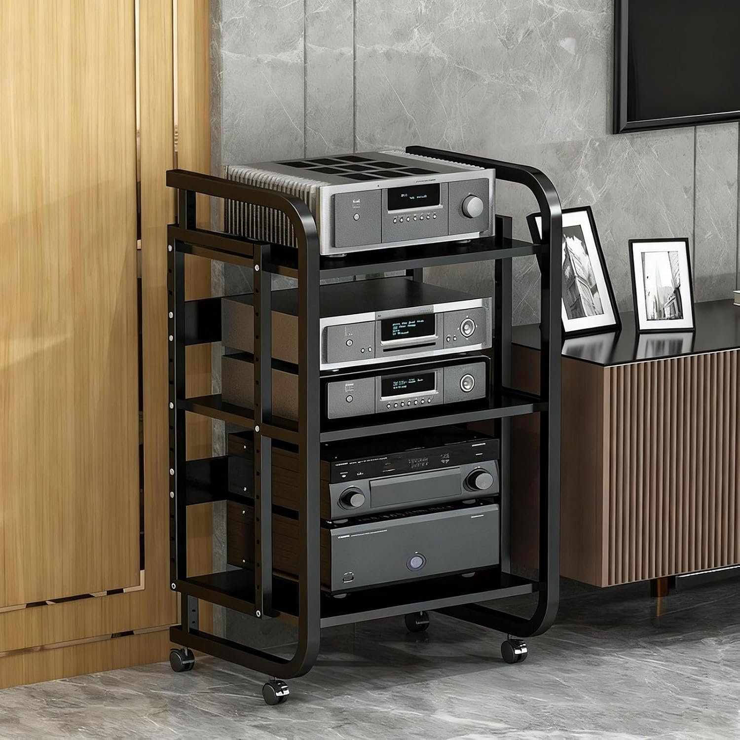 XDOPIRRS 3/4/5 Tier Home Stereo Rack