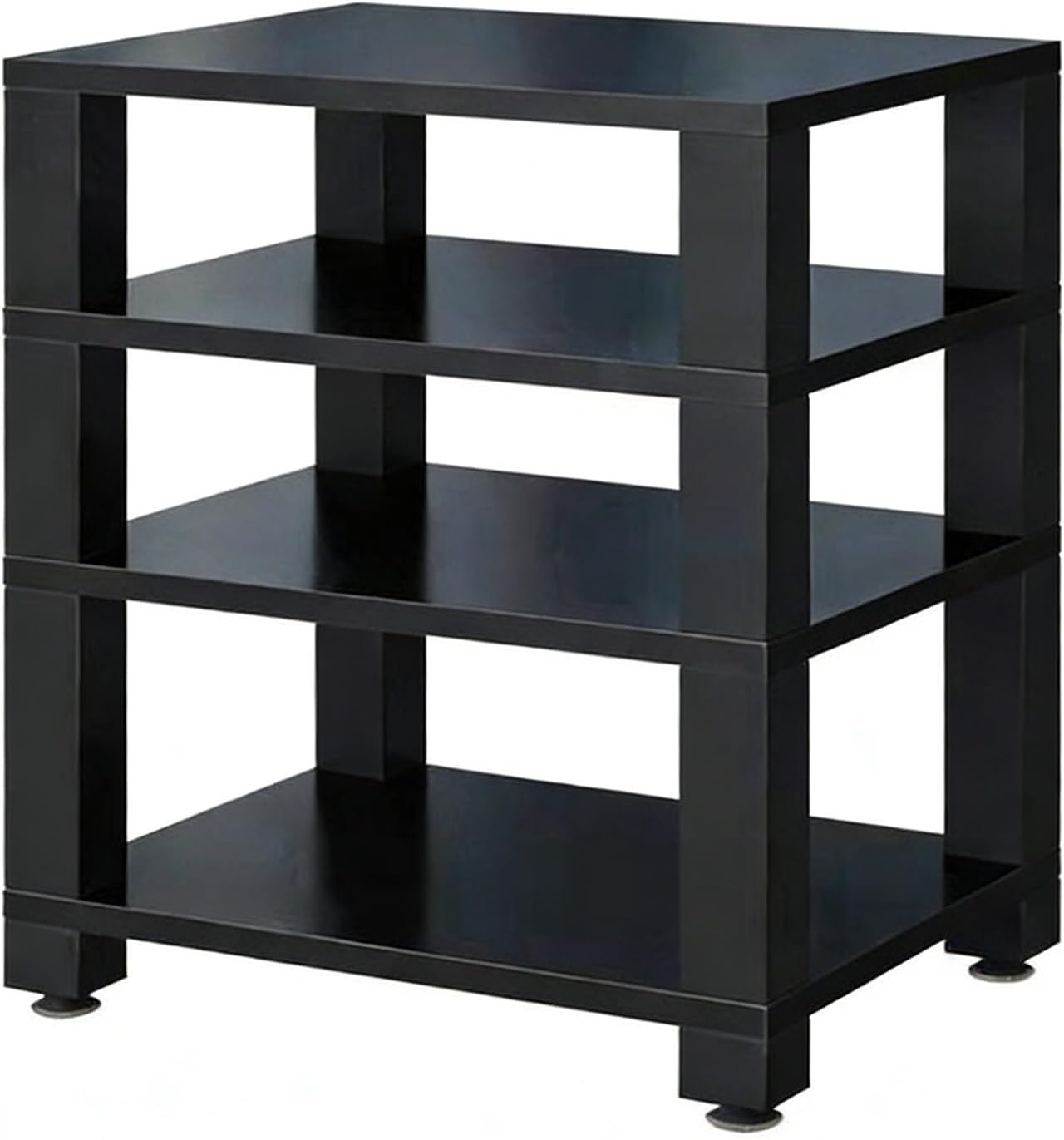 YITAYMLI 1/2/3/4 Tier Tower AV Stereo Cabinet Stand Modern Media Storage Shelf Cabinet Adjustable Shelves Floor Freestanding Audio Video Media Home