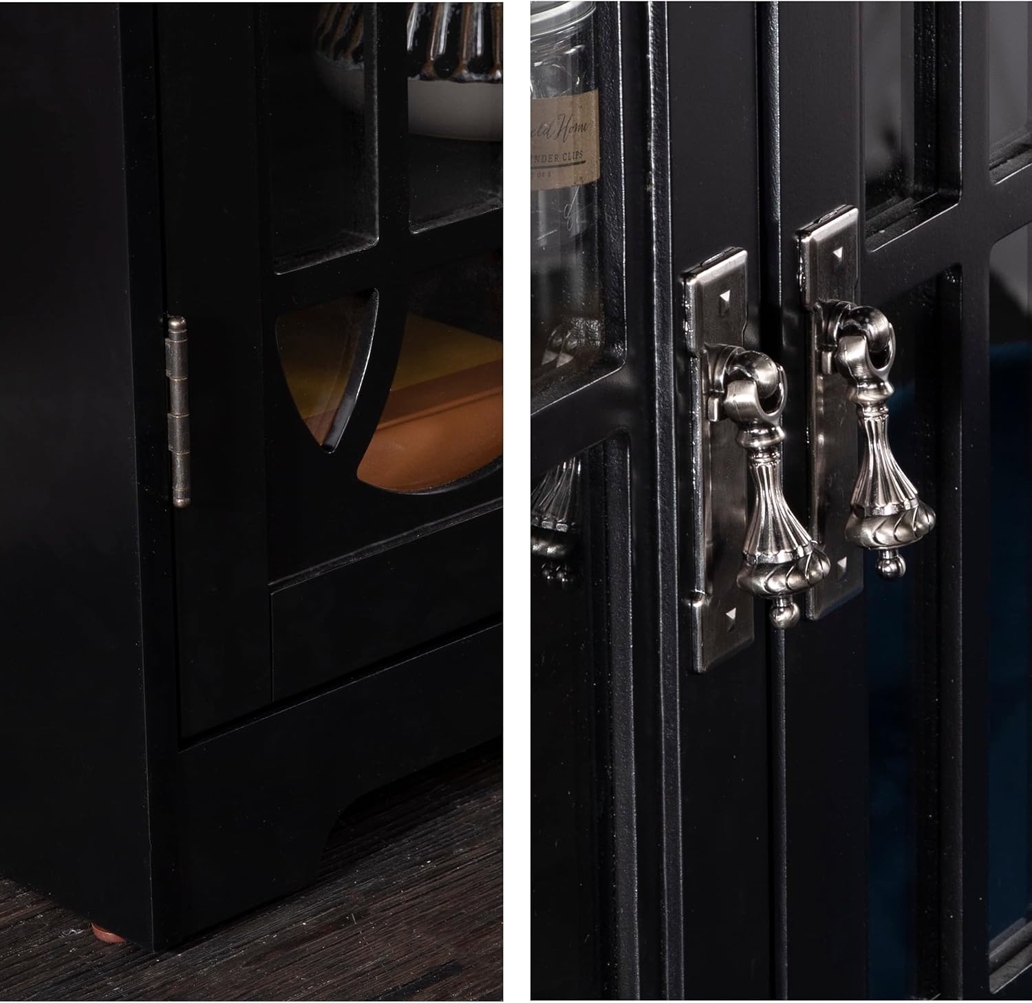 SEI Furniture Window Pane Media Cabinet