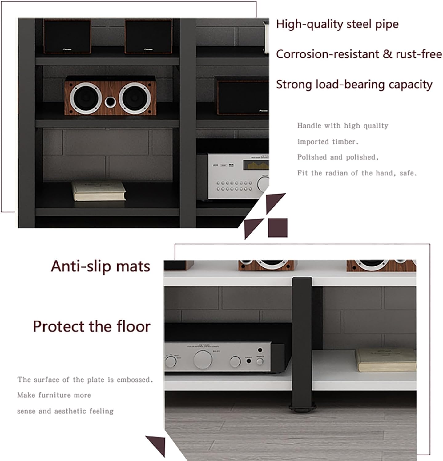 Steel AV Media Stand