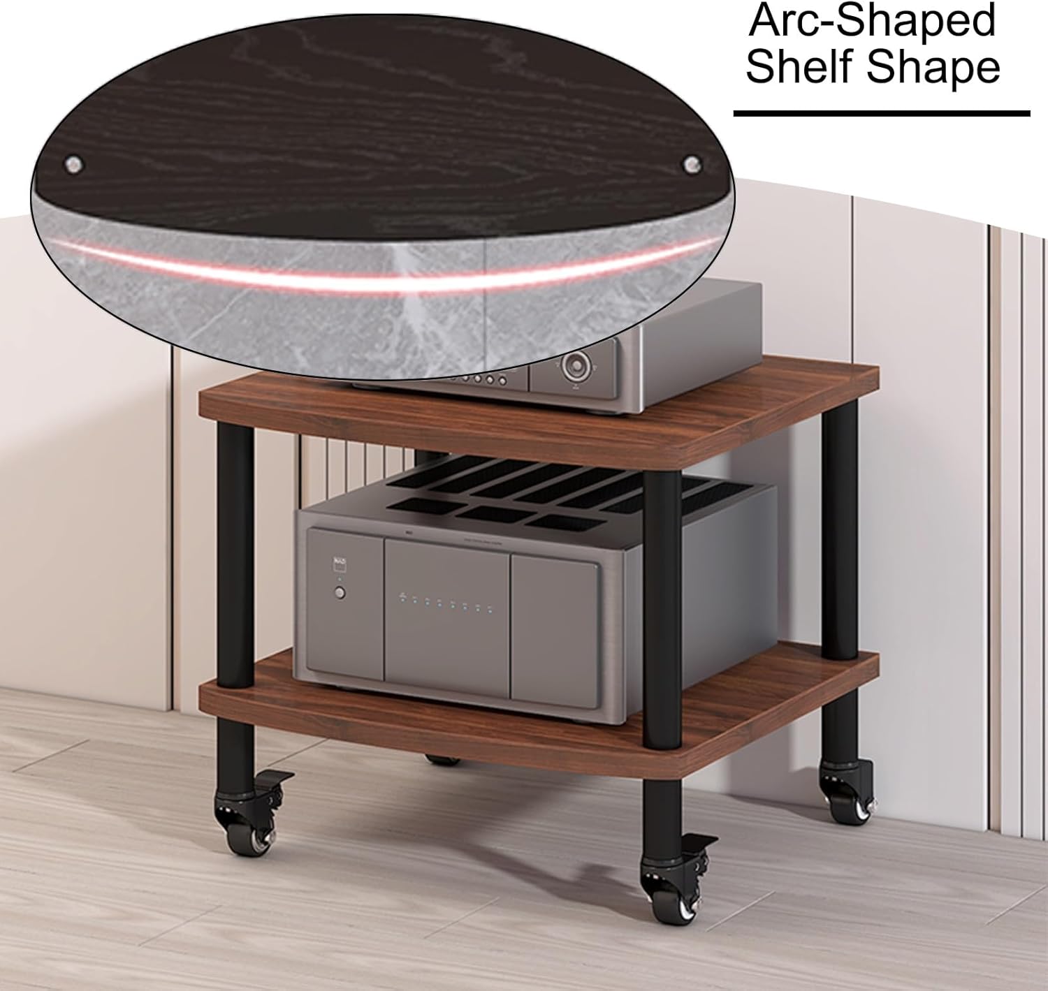 2/3-Tier AV Media Player Stand Multifunctional Entertainment Center