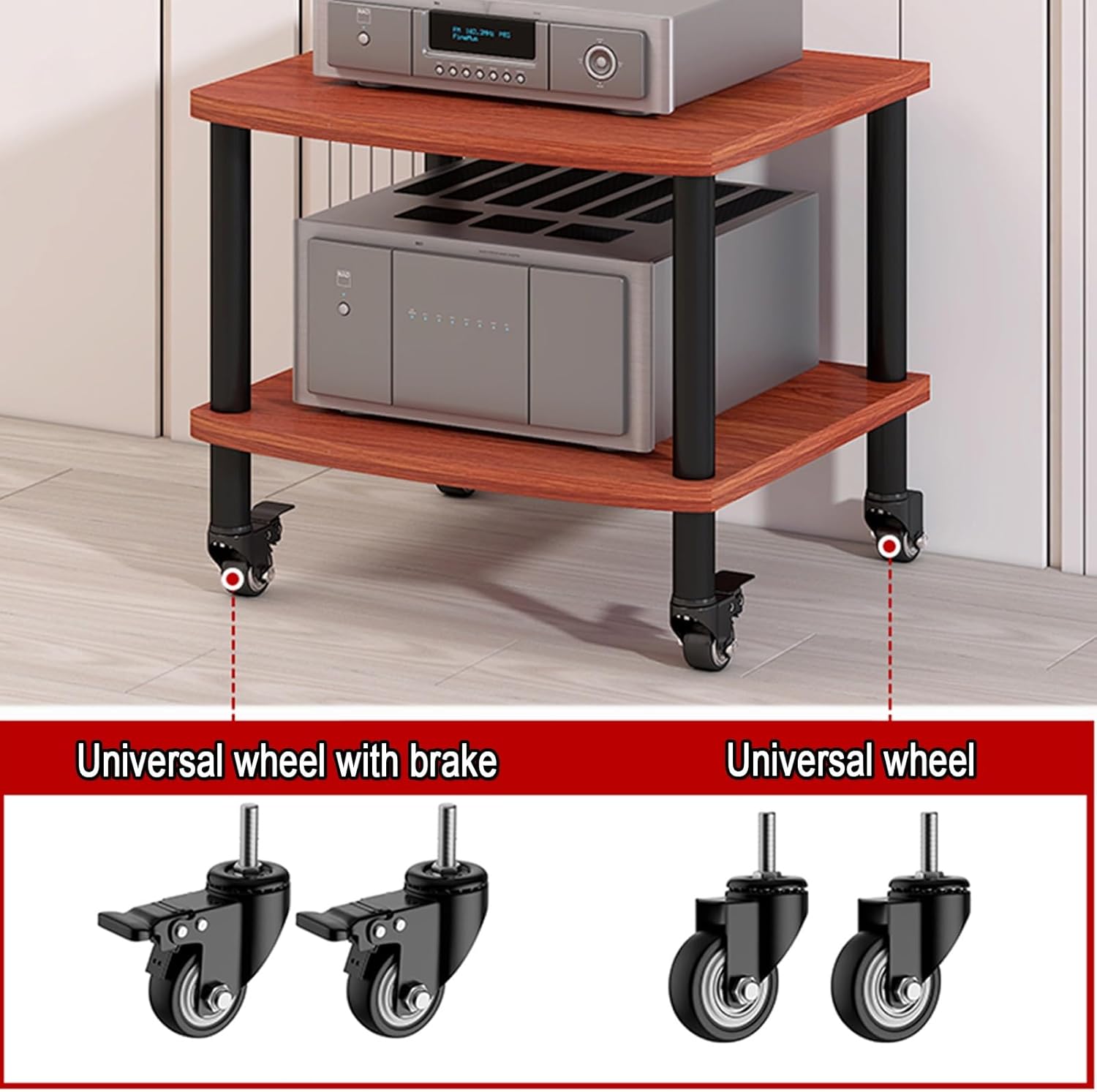 LYXWGRZD 2/3/4-Tier AV Media Stand