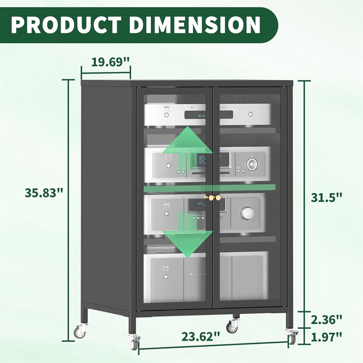 Heavy Duty Media Storage Cabinet