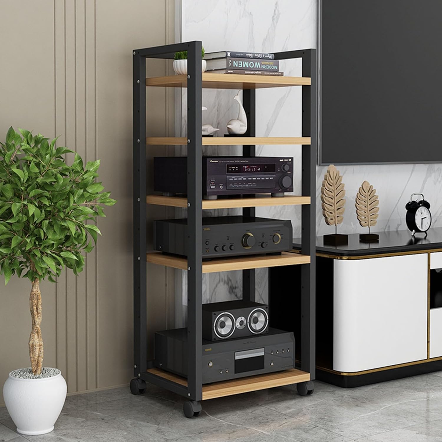 WUHUQN 5/6-Tier AV Media Stand