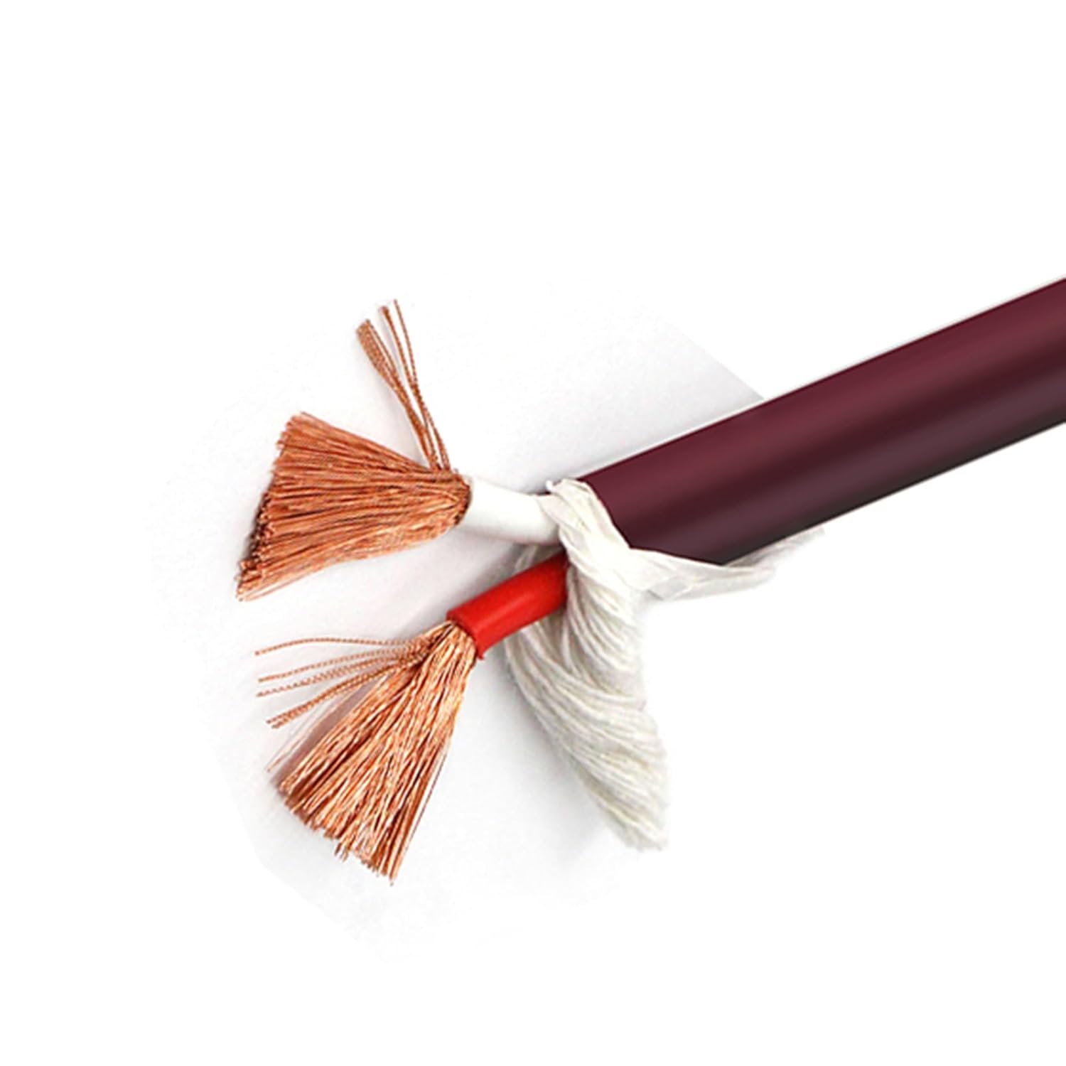 2-Core Oxygen-Free Copper Speaker Audio Cable 30FT